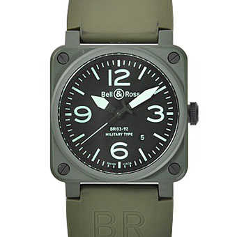 BELL＆ROSS ベル&ロス スーパーコピー BR03-92 MILITARY CERAMIC セラミック ブラック